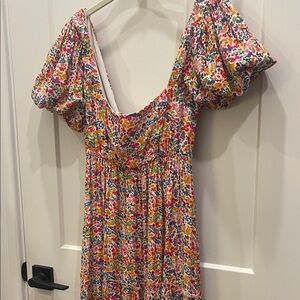 Show Me Your MuMu Floral Maxi Dress in Pink, Yellow, Green, Blue